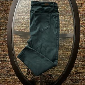 Lila Ryan Green Crop Skinny Jeans SZ 18W